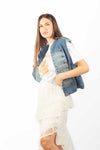 Gilet Denim Military Style donna Miss love - 6