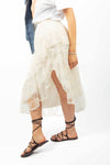 Gonna Midi in Pizzo a Balze Asimmetriche donna Miss love - 1