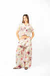 Camicia Cropped Floreale donna Miss love - 3