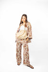 Pantaloni Palazzo Fantasia Floreale donna Miss love - 4