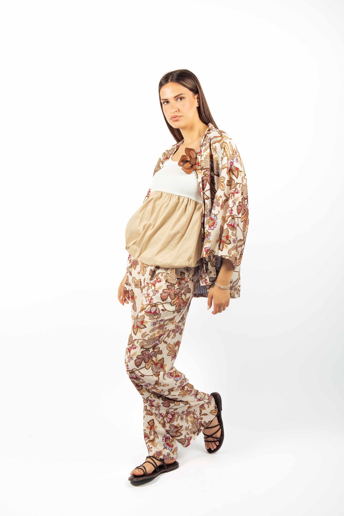 Kimono con Stampa Floreale donna Miss love - 7