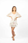 Coprispalla in Maglia Traforata Panna donna Miss love - 2