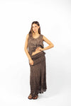 Gonna Longuette Ricamata Cioccolato donna Miss love - 6