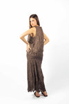 Top Ricamato Cioccolato donna Miss love - 3