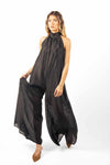 Tuta Lunga con Scollo all’Americana Nera donna Miss love - 4