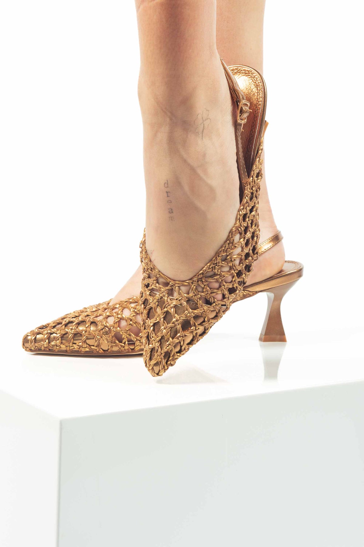 Slingback Intrecciata Bronzo donna Ovye - 4