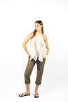 Pantaloni con Elastico e Cinta Militare donna Miss love - 3