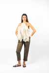 Pantaloni con Elastico e Cinta Militare donna Miss love - 5