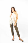 Pantaloni con Elastico e Cinta Militare donna Miss love - 4