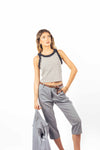 Canotta a Righe con Rouches donna Miss love - 4