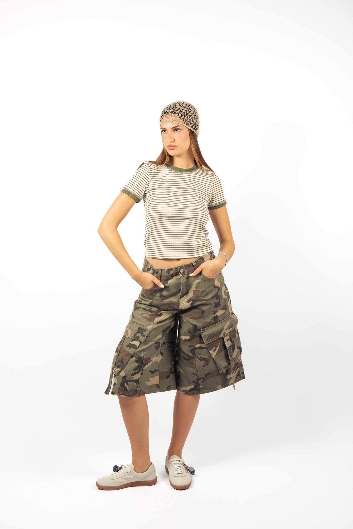 T-shirt a Costine Rigata donna Miss love - 2
