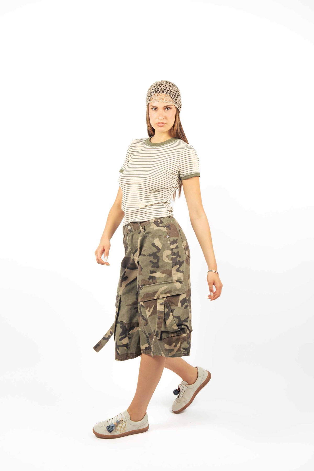 Bermuda Cargo Camouflage donna Miss love - 2