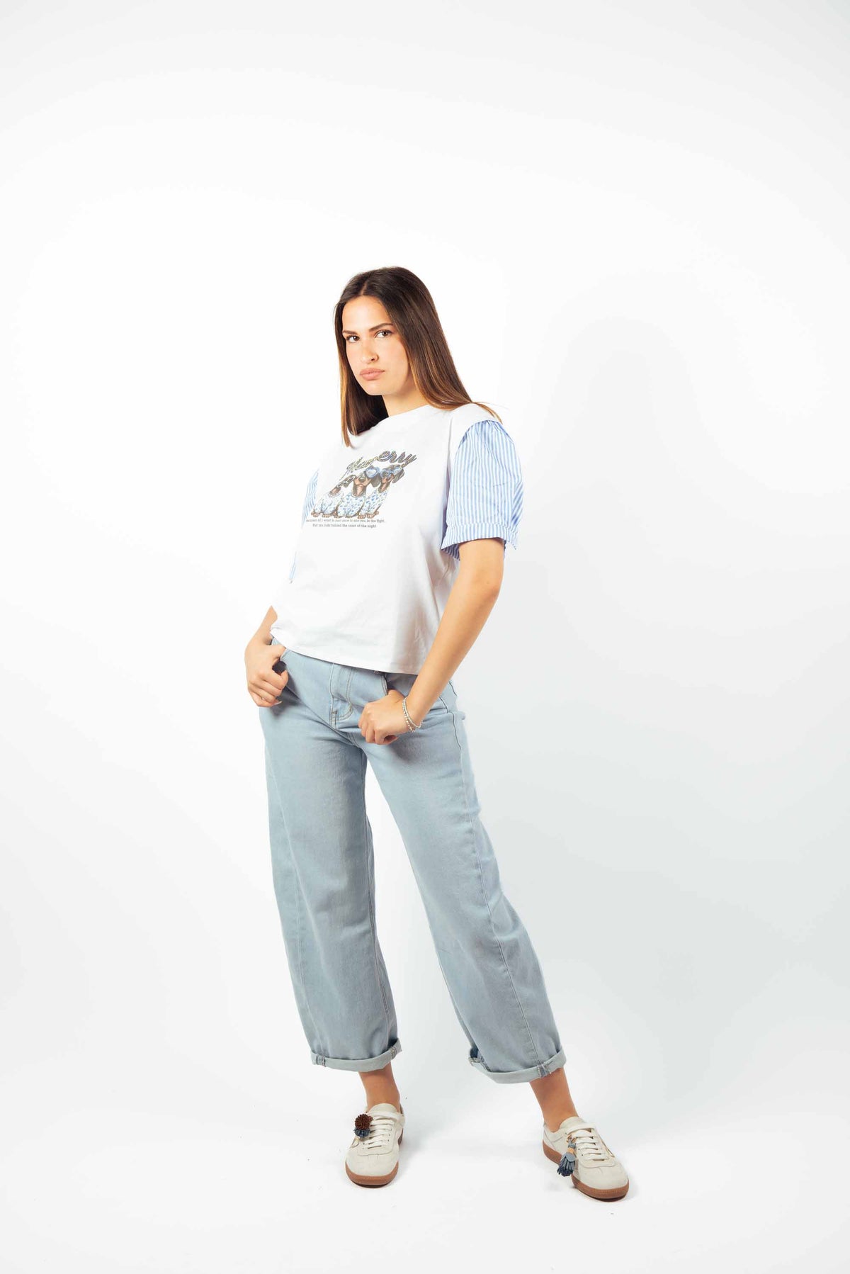 Jeans Ballon Fit donna Miss love - 1