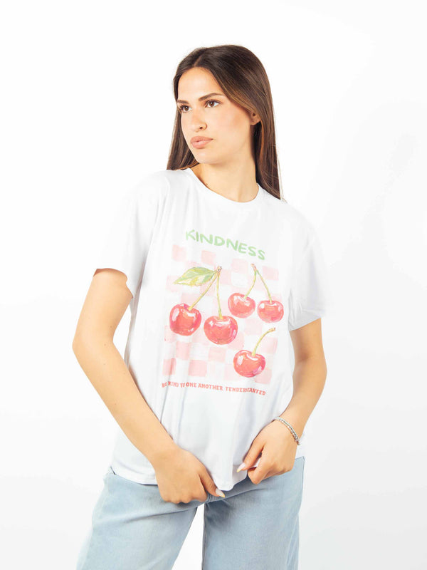 T-shirt grafica "Kindness" da donna Miss love