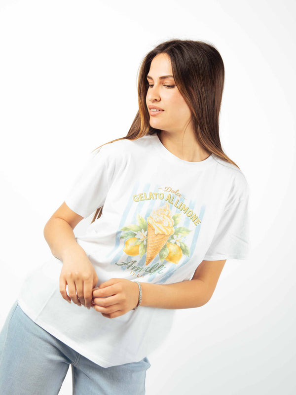 T-shirt grafica "Amalfi" da donna Miss love