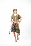 Cardigan Crochet Militare donna Tensione in - 5