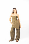 Pantaloni Palazzo con Elastico Militare donna Maryley - 2