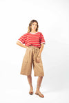 Bermuda Cargo Cammello donna Tensione in - 5
