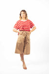 Bermuda Cargo Cammello donna Tensione in - 2