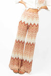 Pantaloni Palazzo Fantasia Zig Zag donna Tensione in - 5