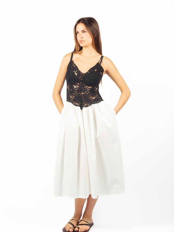 Abito Combinato con Pizzo da donna Tensione in