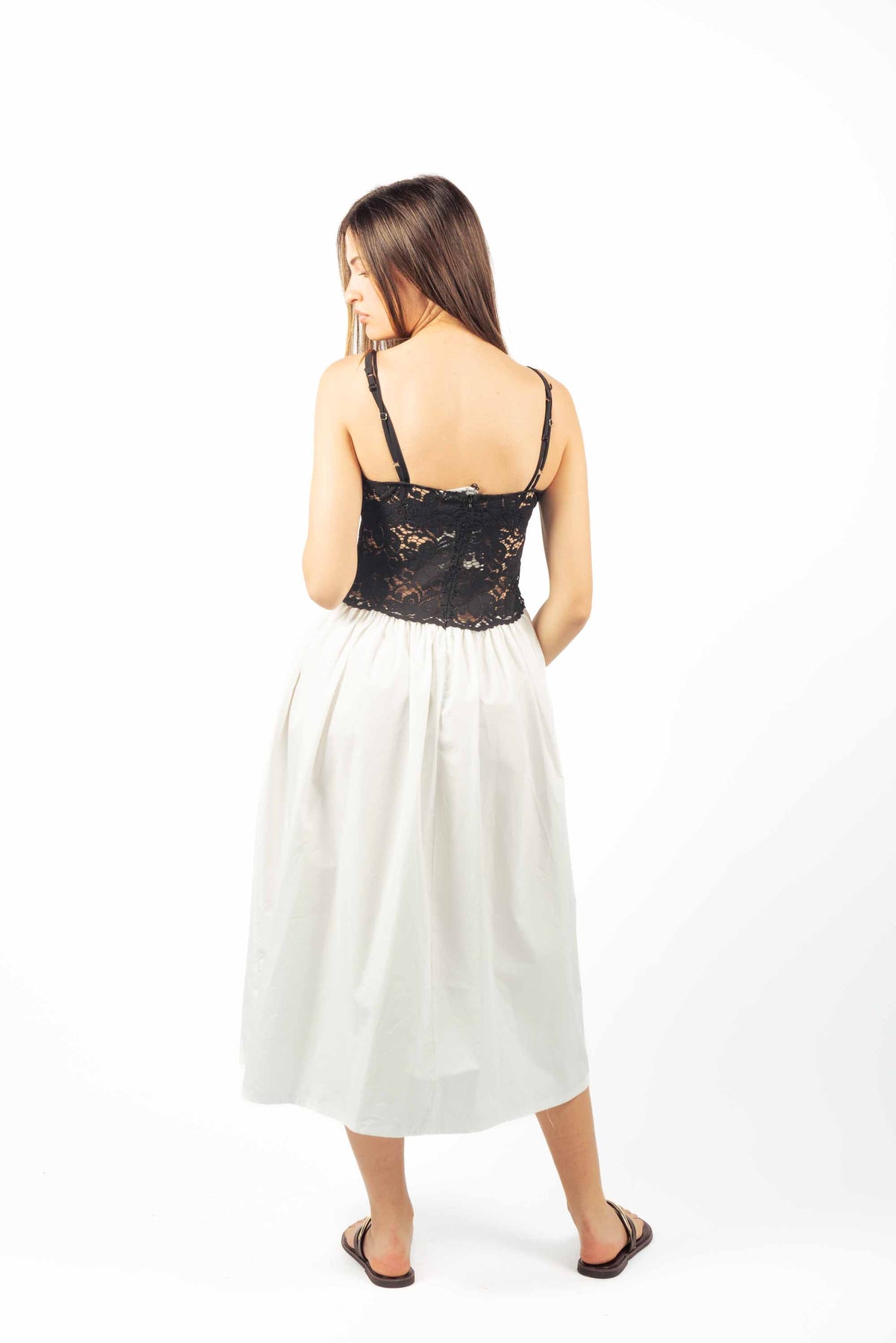 Abito Combinato con Pizzo donna Tensione in - 2