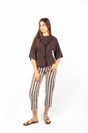T-shirt Corsetto Cioccolato donna Tensione in - 2