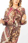 Camicia Leggera Stampa Etnica donna Tensione in - 1