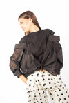 T-Shirt Combinata Nera donna Tensione in - 1