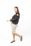 T-Shirt Combinata Nera donna Tensione in - 4