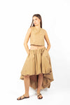 Crop Top Cammello donna Tensione in - 2