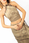 Top Stile Keffiyeh Ethnic-Chic donna Tensione in - 1