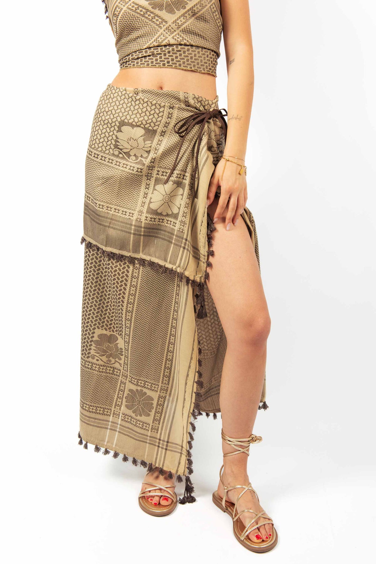 Gonna Pareo Ethnic-Chic donna Tensione in - 5