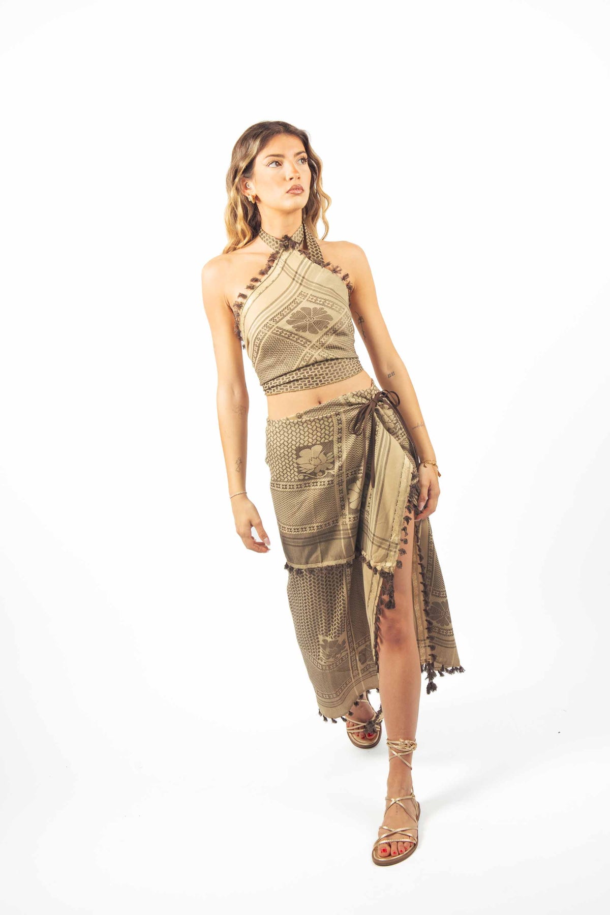 Gonna Pareo Ethnic-Chic donna Tensione in - 6