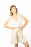 Top in Pizzo Panna donna Maryley - 1