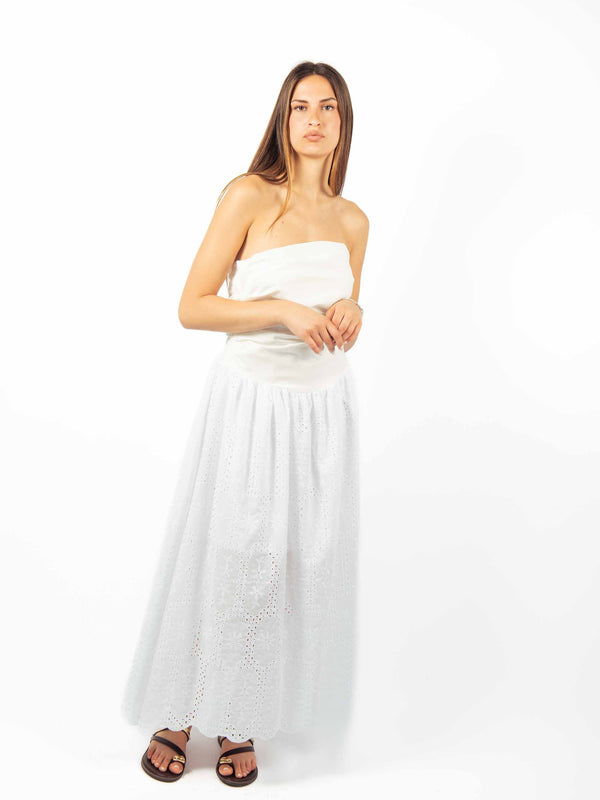 Abito Midi a Fascia in Sangallo da donna Maryley