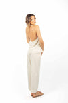 Pantalone Gessato Panna donna Maryley - 3