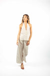Pantalone Gessato Panna donna Maryley - 4
