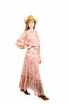 Gonna Floreale Lunga con Smock e Pizzo donna Tensione in - 5