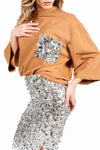 Gonna Longuette Maxi Paillettes donna Tensione in - 2