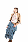 Giacca Cropped Doppiopetto Cammello donna Tensione in - 5