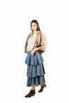 Giacca Cropped Doppiopetto Cammello donna Tensione in - 6