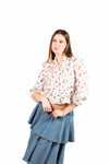 Camicia Cropped a Fiori donna Tensione in - 5