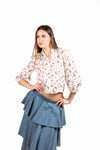Camicia Cropped a Fiori donna Tensione in - 2