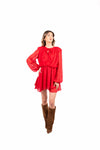 Abito in Chiffon Rosso donna Tensione in - 2