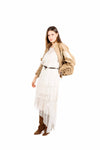 Abito Midi a Balze in Pizzo donna Maryley - 1