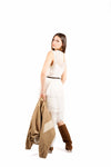 Abito Midi a Balze in Pizzo donna Maryley - 6