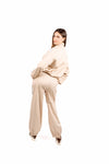 Bomber Tecnico con Alamari in Pizzo Beige donna Maryley - 3