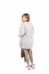 Camicia Soft Check Celeste donna Miss love - 2