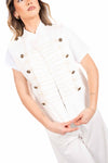 Gilet Napoleone Bianco donna Miss love - 1